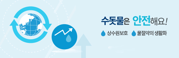수돋물은 안전해요! 상수원보호, 물절약의 생활화