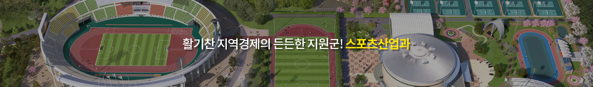 행복한 김천시민! 풍요롭고 행복한 삶속으로! 스포츠산업과