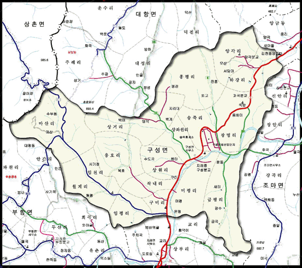 구성면지도