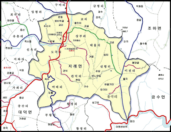 지례면지도