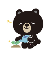 식물 돌보는 오삼이