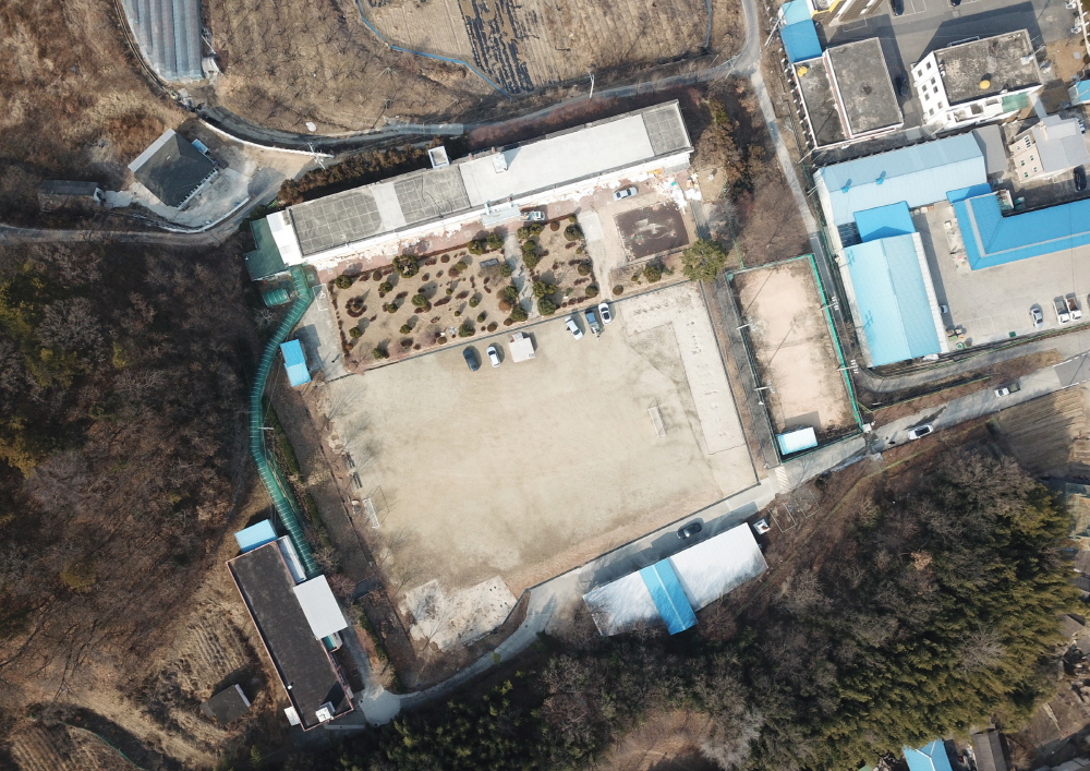농소초등학교 운동장 항공샷