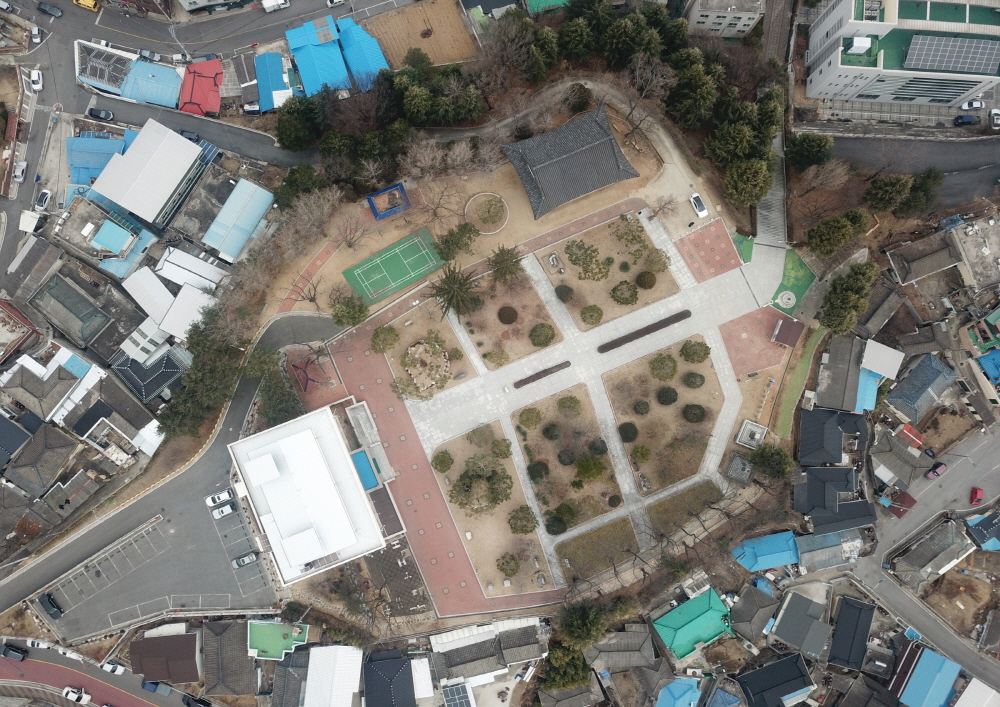 남산공원 항공샷