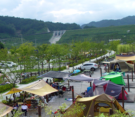 산내들오토캠핑장 전경
